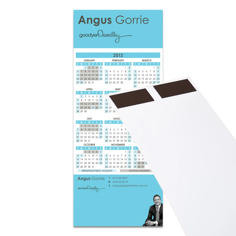 99mm x 210mm Budget Magnet Calendar