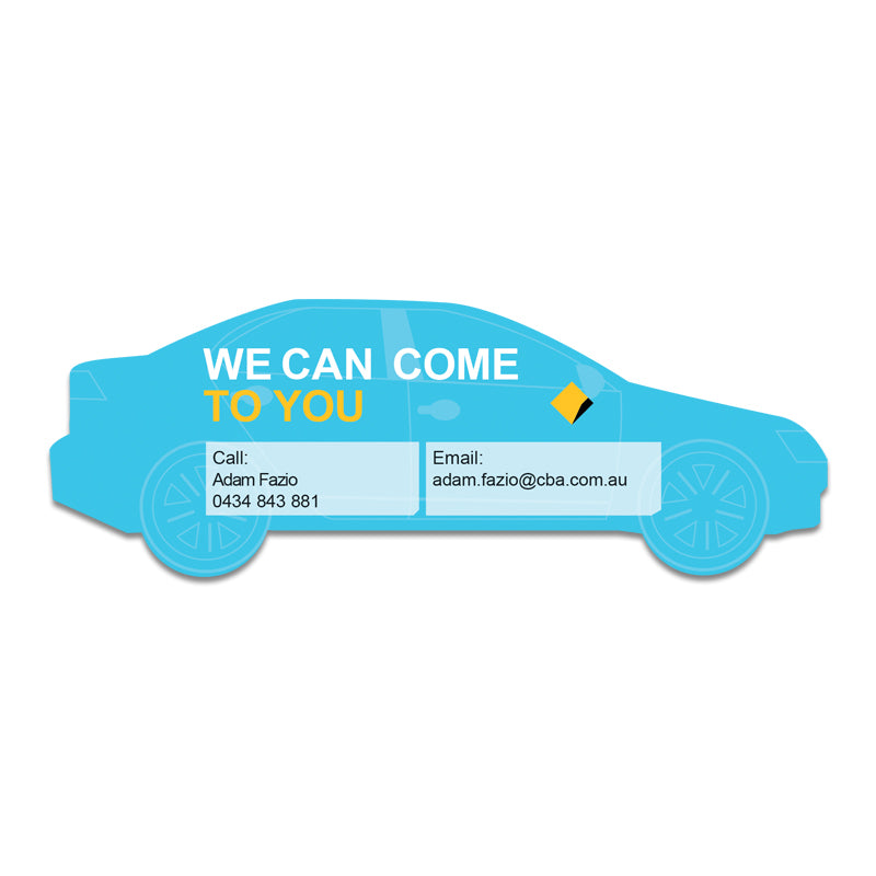 140mm x 50mm Car Shaped Magnet