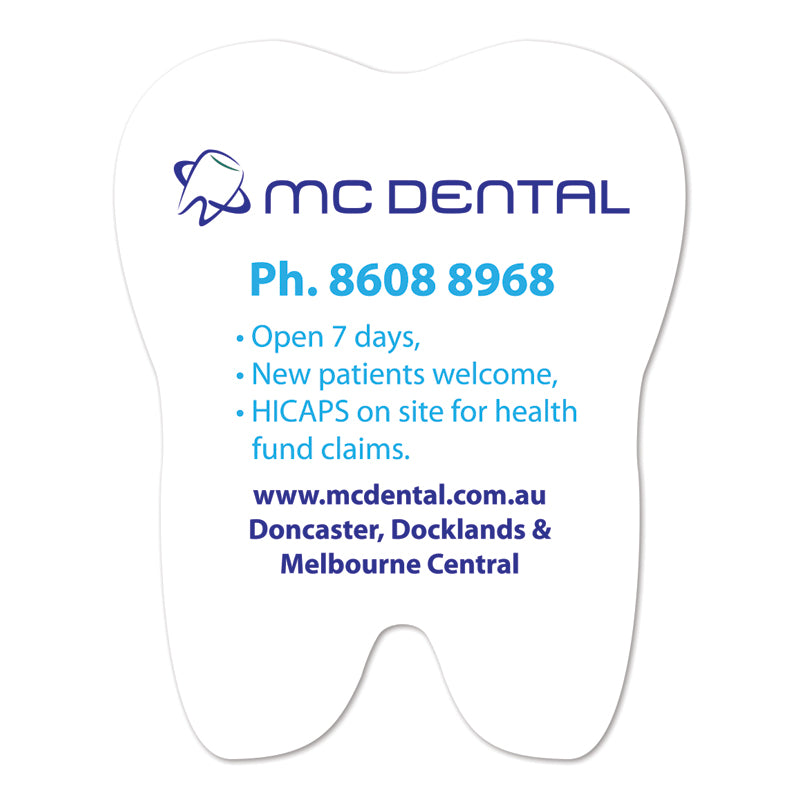 70mm x 88mm Tooth Shaped Fridge Magnet